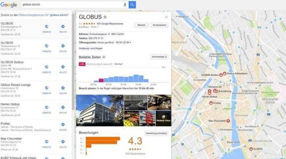 Den Grossandrang umgehen: Google bietet neu Live-Updates zu Besucherzahlen