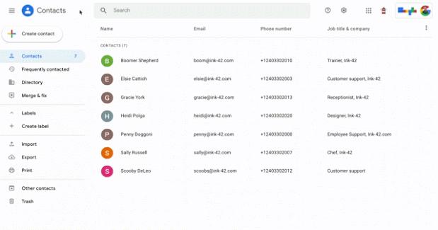 Google Kontakte erhält eine Papierkorb-Funktion